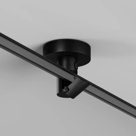 Крепление потолочное с вводом питания Flexity Maytoni Accessories for tracks Flexity TRA200C-B-11B (48V)