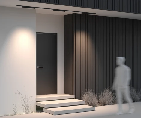 Уличный трековый светильник низковольтный LED 24W 48V Maytoni Points O-TR02-2-S-24WB3K