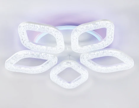 Потолочная люстра RGB Ambrella Original FA3925 (LED, 220V, пульт управления, цветы)