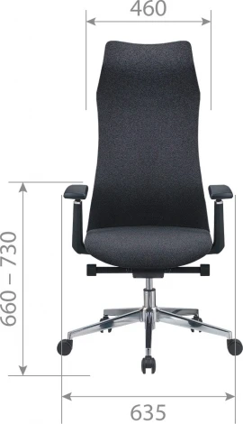 Компьютерное кресло CHAIRMAN CH583 SL (Металл,Пластик,Ткань/Черный)