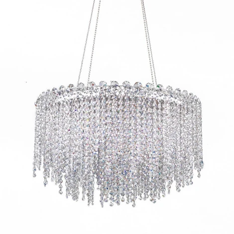 Подвесная люстра Newport 10900 10918/C new (220V, хрусталь, на тросе, круглые)