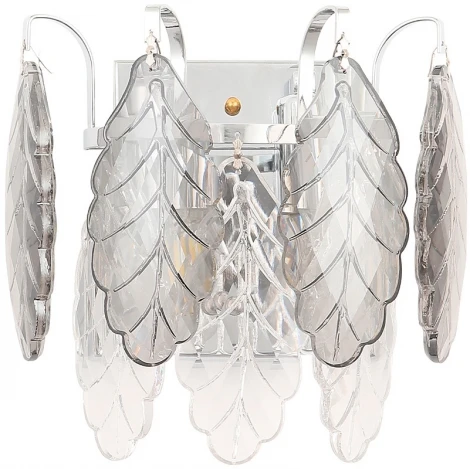 Бра Crystal Lux TREVI AP2 CHROME (220V, хрусталь, листья)