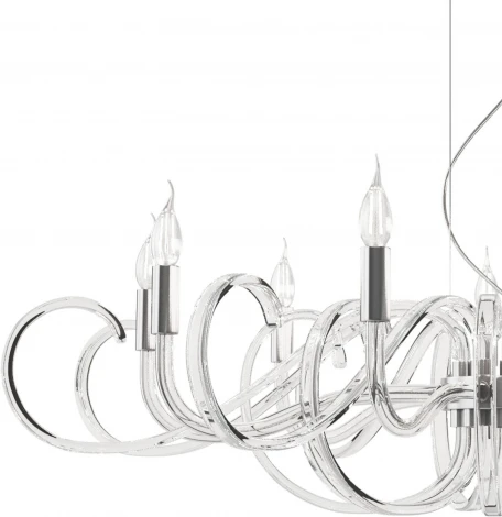 Подвесная люстра Maytoni Atlanta MOD051PL-09TR (220V, на тросе, свеча)