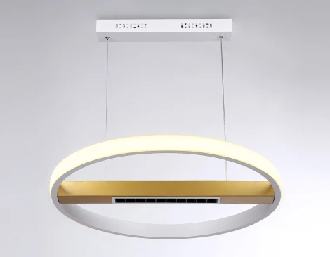 Подвесной светодиодный светильник Ambrella Comfort FL51488 (регулировка яркости, 220V, пульт управления, на тросе, кольцо)