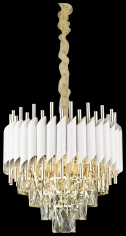 Подвесная люстра Wertmark Cartuccia WE138.09.003 (220V, хрусталь, на цепи, круглые)