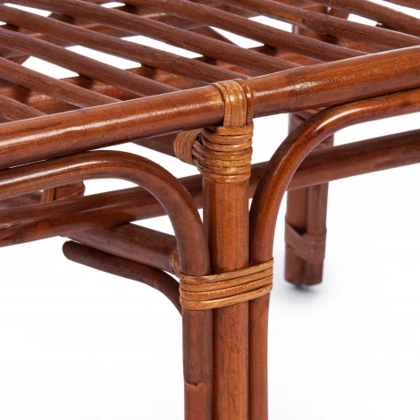 Комплект для отдыха "BAHAMA" (диван + 2 кресла стол со стеклом) /с подушками/ coco brown (коричневый кокос) Tetchair BAHAMA 15382