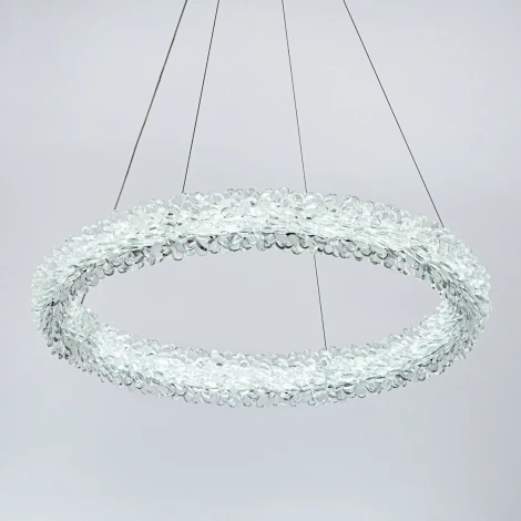 Подвесной светильник светодиодный хрустальный с пультом с регулировкой цветовой температуры и яркости Modelux MODESTYLE MS.5002.600 CR