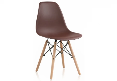 Пластиковый стул Woodville Eames PC-015 brown 11899
