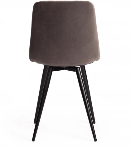 Стул CHILLY X (mod. 7096-1) ткань/металл, 45x53х88 см, высота до сиденья 50 темно-серый barkhat 14/черный Tetchair 17252