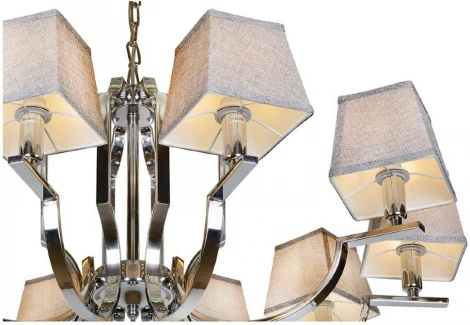 Подвесная люстра iLamp Hilton 6943-10 CR (220V, на цепи)