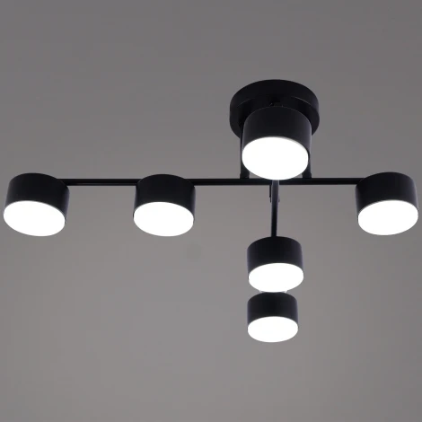 Потолочная люстра на штанге Reluce 03725-0.3-06 BK GX53