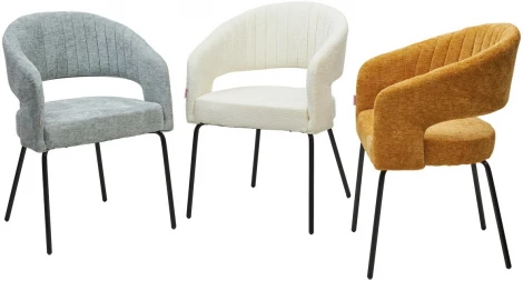 Стул M-City SNUG 3018-04 мятный, шенилл / черный каркас