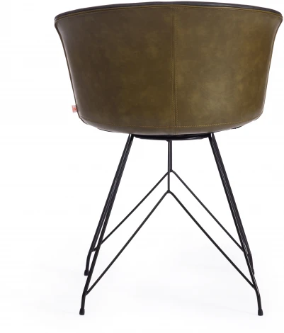 Стул KRANZ (mod. 9322М) экокожа / пластик , 53 х 55 45 76,5, Grey (Cерый) 7 Olive (Оливковый) 19 черный Tetchair 15518