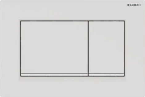 Кнопка смыва Geberit Sigma 30 белая, матовый лак