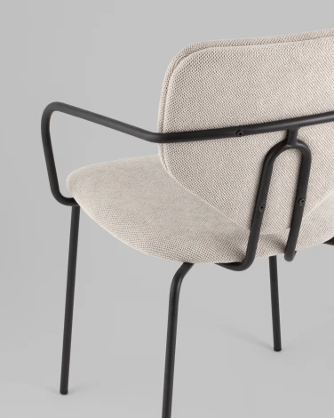 Стул обеденный Masey с подлокотниками бежевый Stool Group арт.УТ000039585