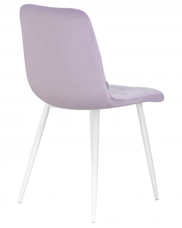 Стул обеденный ALEX (белые ножки, фиолетовый велюр (V108-49))