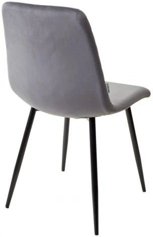 Стул DUKE BLUVEL-14 GREY, велюр / черный каркас М-City 629M05188