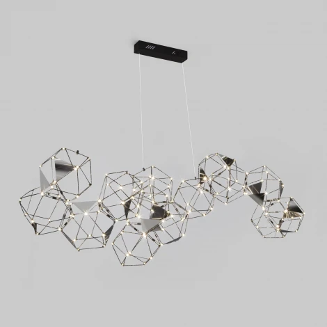 Подвесной светильник светодиодный Eurosvet Uma 90368/14 черный жемчуг (220V, на тросе)