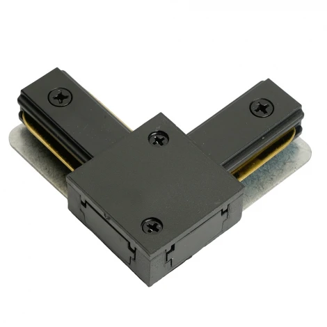 Коннектор угловой однофазный для шинопровода черный Feron LD1021 51900