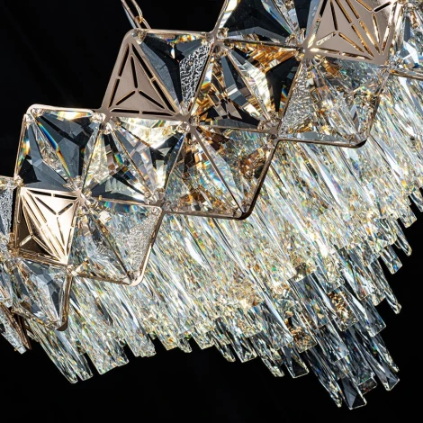 Подвесная люстра хрустальная Modelux MODELUX ML.7555.17 GD