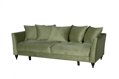 Диван Sorrento 230M трехм.раск,велюр оливковый Colt1002-OLIV 230*101*86 Garda Decor