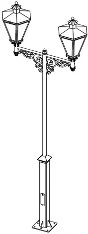 Наземный фонарь Русские фонари Burren 640-42/b-50