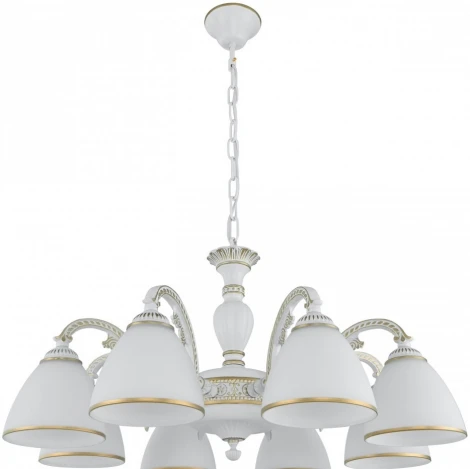 Подвесная люстра Arte Milano AM340837 340837/8 WT+G (220V, на цепи)