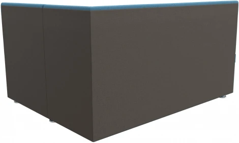 Диван кухонный угловой Уют правый угол (Голубой/Рогожка) Лига Диванов арт.124134