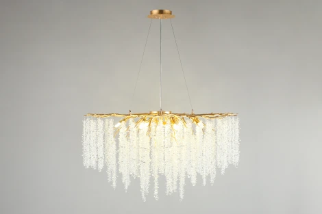 Подвесная люстра Aployt Paulina APL.848.03.15 (220V, хрусталь, на тросе, ветки)