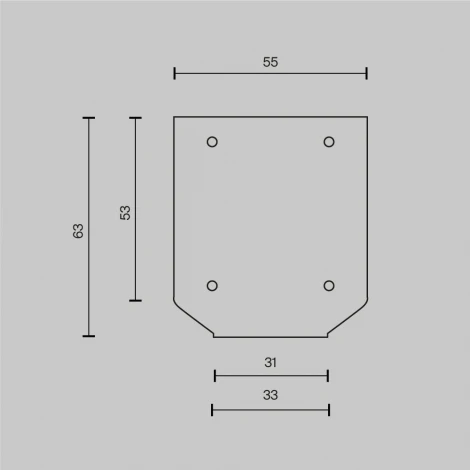 Заглушка торцевая к профилю 2шт Maytoni Technical Accessories for tracks Exility TRA034MPEC-21S(N)