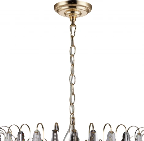 Подвесная большая люстра Stilfort Florin 1021/03/18P (220V, хрусталь, на цепи, круглые)