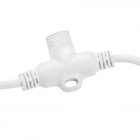 Провод-шина для гирлянд серии F90PRO 2м. 20 Т-коннекторов, шаг 10см статика/мерцание IP67 белый Uniel UCX-F90 T20/2M/WH