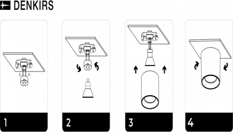 Накладной точечный светильник Denkirs DK3040-WH (220V, круглые)