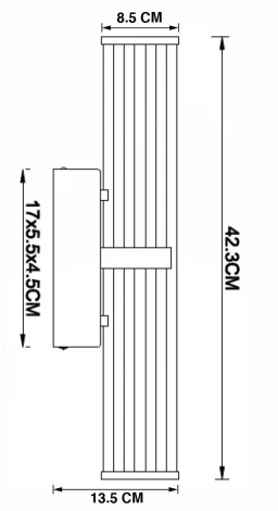 Бра Divinare Grigio 1017/02 AP-18