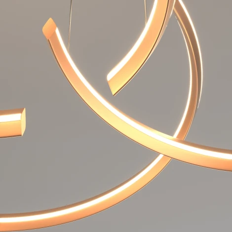 Подвесной светильник Eurosvet Gap 90180/3 (LED, 220V, пульт управления, на тросе, кольцо)