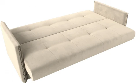 Диван-книжка Лига-018 (Бежевый/Микровельвет) Лига Диванов арт.117851