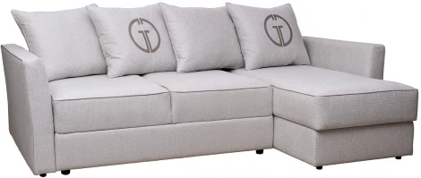 Диван Sorrento 230 с канапе трехмест.раскл (Еврокнижка) Koza3803-SVSER+Nev83 230*156*90см Garda Decor арт.SORRENTO-230-Koza3803-SVSER+Nev83