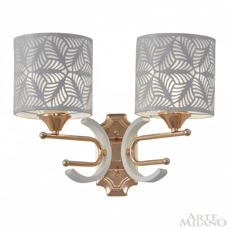Бра Arte Milano Florentia-2097 302097/2W Wh/Gd (220V)