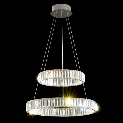 Подвесной светильник Citilux Чезаре CL338261 (регулировка яркости, LED, 220V, хрусталь, пульт управления, на тросе)