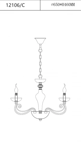 Подвесная люстра Newport 12100 12106/C