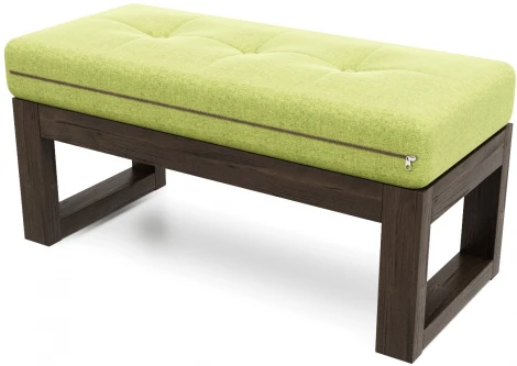 Банкетка Arsko Амбер венге зеленая рогожка