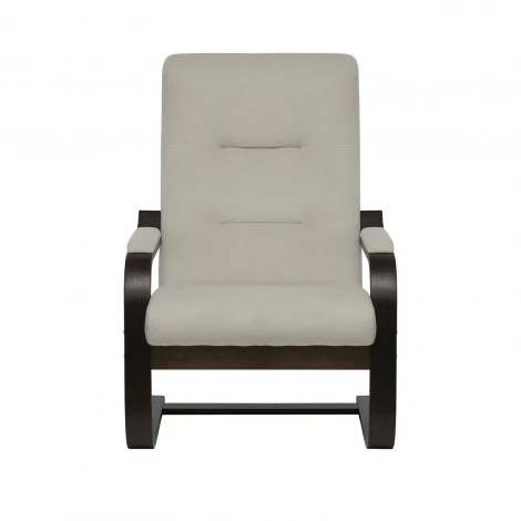 Кресло Leset Оскар 4687206966420 Фанера,Береза,Шпон, Велюр, Бежевый, Орех