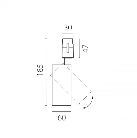 Трековый светильник низковольтный светодиодный 48V 15W черный 4000K Lightstar Due Hermes 210247