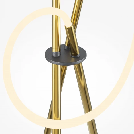 Настольная лампа с выключателем и гибким неоном Maytoni Crochet MOD369TL-L15BS3K