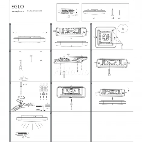 Потолочный светильник Eglo Frania 97874 (LED, 220V)