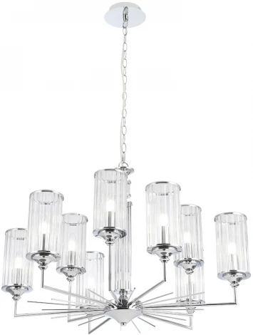 Подвесная люстра Crystal Lux GLORIA SP9 CHROME (220V, на цепи)