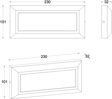 Уличный настенный светильник Oasis Light Встраиваемые светильники c LED W1916A Gr