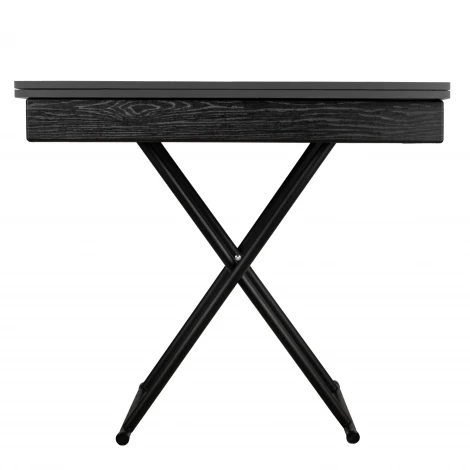 Стол-трансформер Лерон графит темный/черный Mebelik 009428