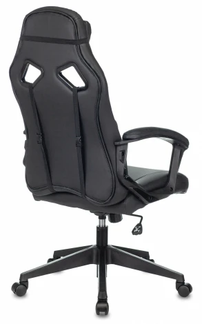 Кресло игровое Zombie DRIVER черный/желтый эко.кожа с подголов. крестовина пластик