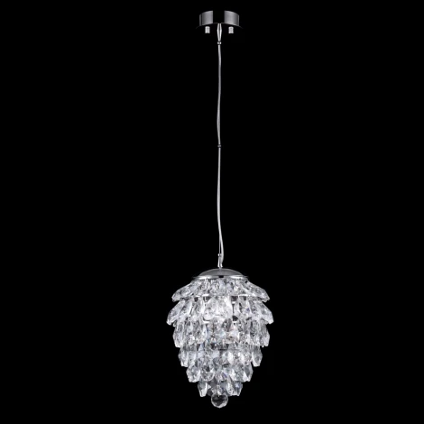 Подвесная люстра Crystal Lux Charme SP2 CHROME/TRANSPARENT (220V, хрусталь, на тросе, круглые)